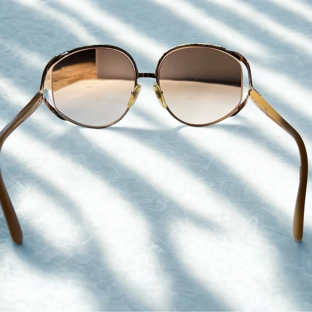 Vintage Christian Dior Brown Sunglasses - Picture 2 of 4